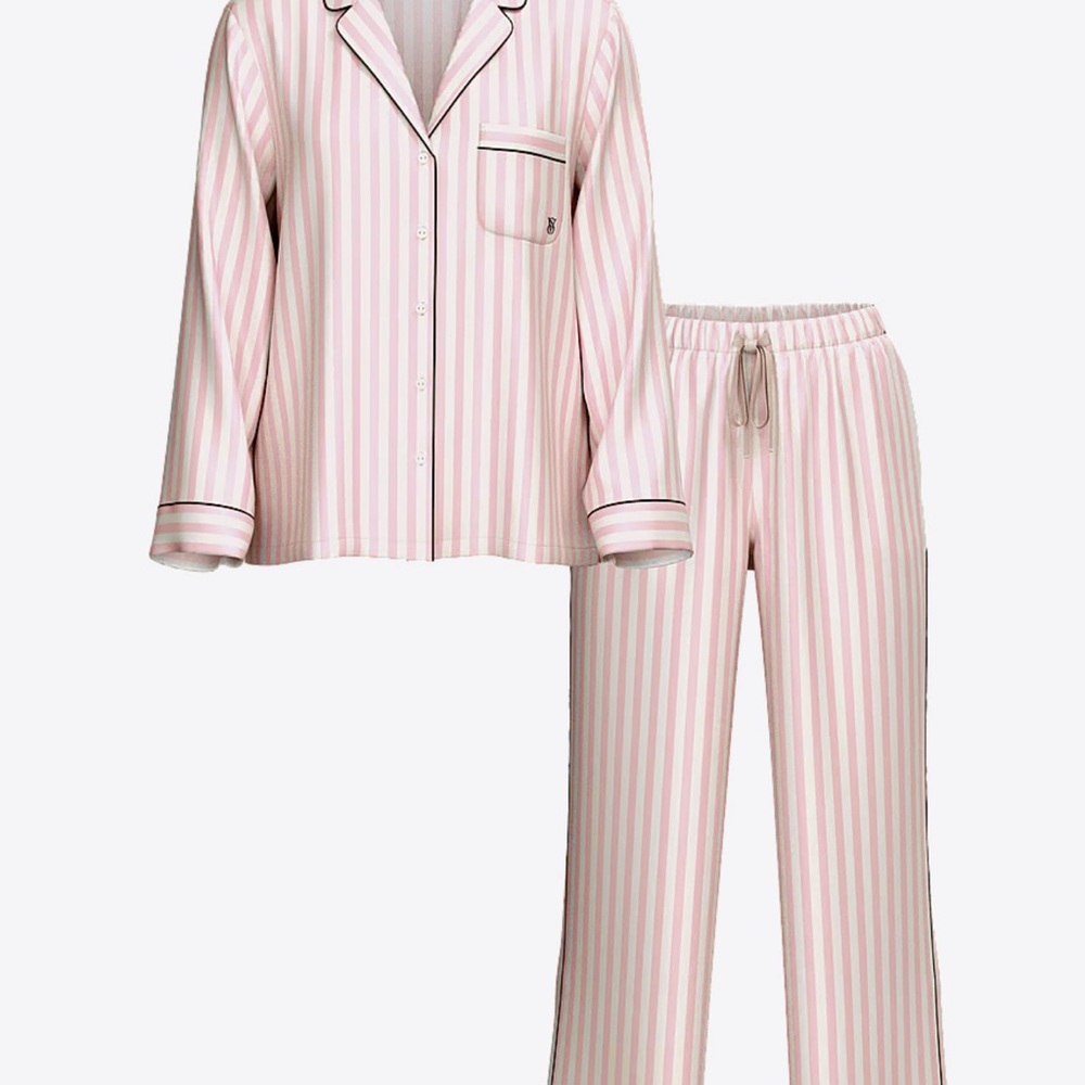 Victoria's Secret Pink Striped Pajama Set